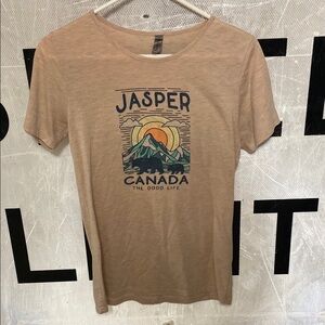 Tan Nature Graphic Short Sleeve Tee